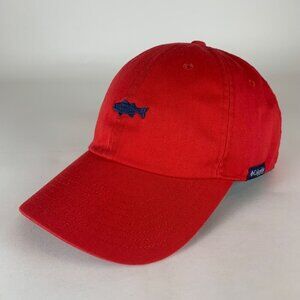 Columbia PFG Unisex Red Relaxed Fit Strapback Adjustable Hat
